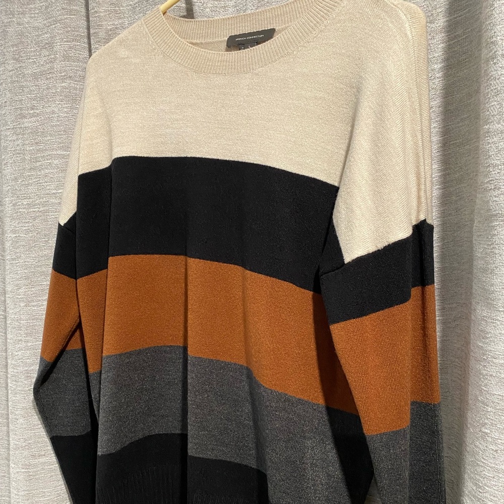 Pumpkin Spice Striped Sweater